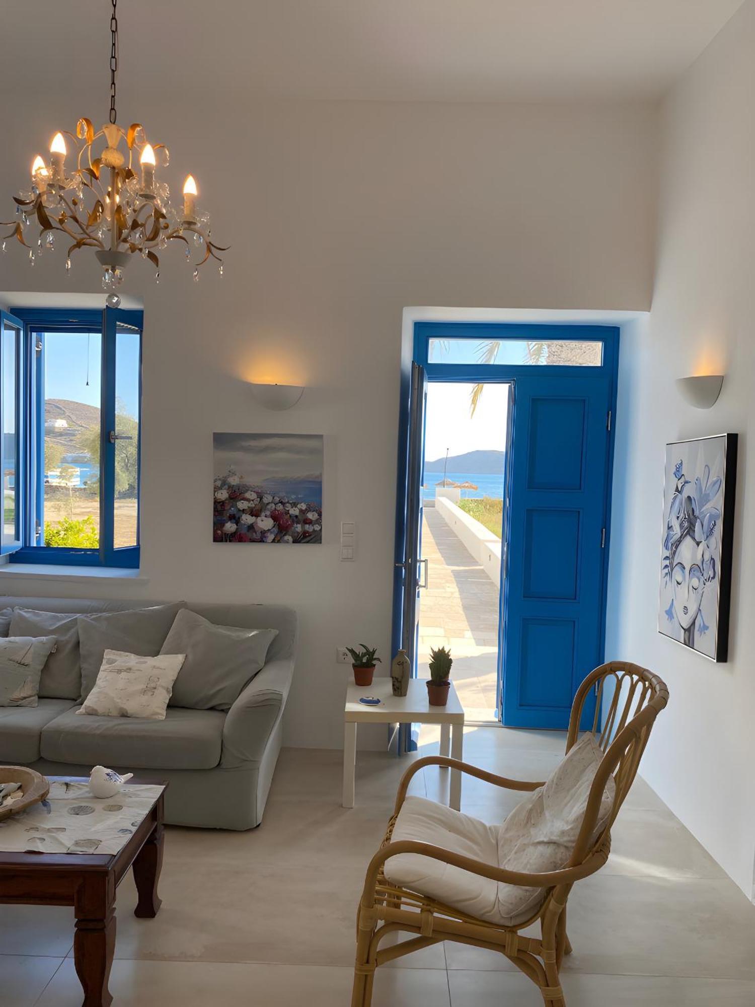 Villa On The Beach, Sarpakis Villa Tzamaria Bagian luar foto